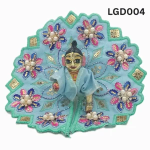 Laddu Gopal Dress Moti Flower Work Diamond Special Blue Color - Swastik Store Laddu Gopal Dress Moti Flower Work Diamond Special Blue Color - Swastik Store