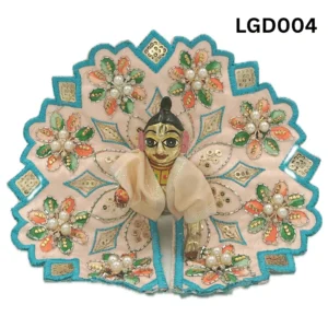 Laddu Gopal Dress Moti Flower Work Diamond Special Peach Color - Swastik Store Laddu Gopal Dress Moti Flower Work Diamond Special Peach Color - Swastik Store