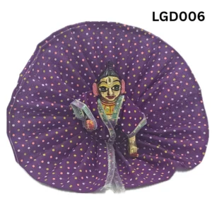 Laddu Gopal Dress Summer Purple Color With Polka Dots