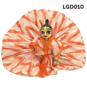 Laddu Gopal Dress Summer Orange Color Waves Design - Swastik Store Laddu Gopal Dress Summer Orange Color Waves Design - Swastik Store