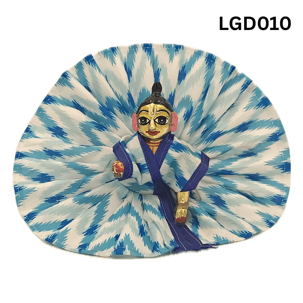 Laddu Gopal Dress Summer Blue Color Waves Design - Swastik Store Laddu Gopal Dress Summer Blue Color Waves Design - Swastik Store