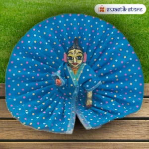 Summer Blue Polka Dots Laddu Gopal Dress - Swastik Store